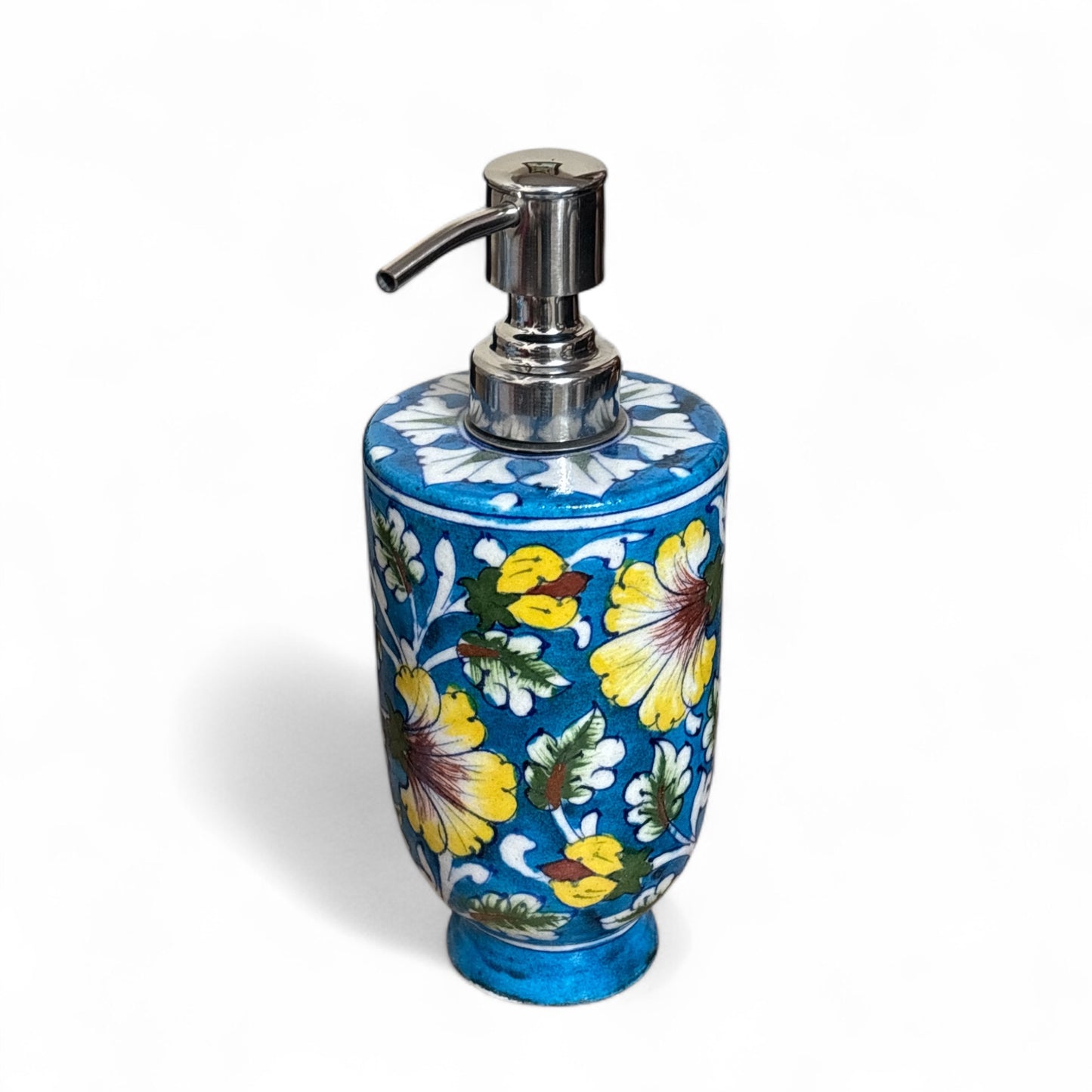 Blue Pottery Dispenser