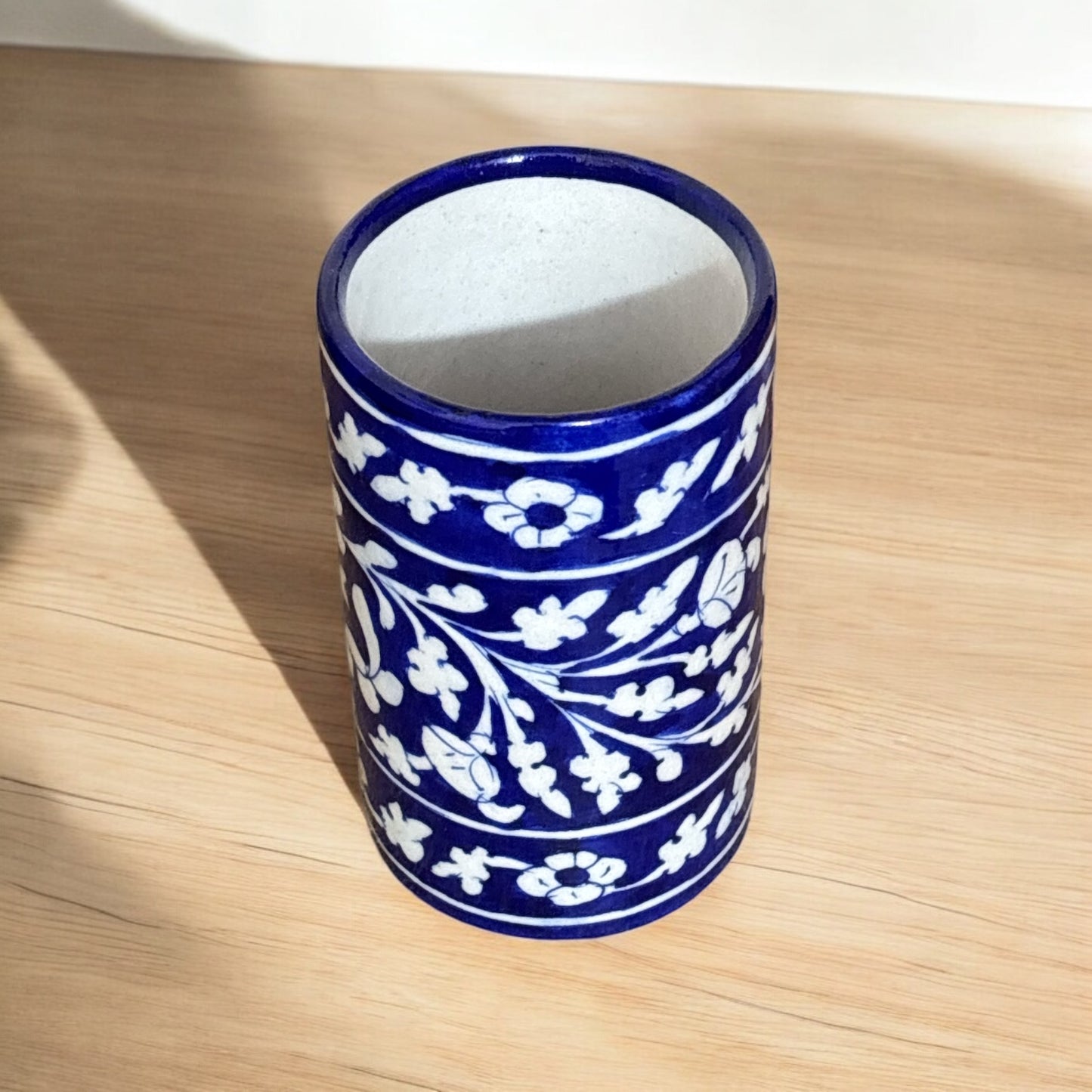 Blue Pottery Pen stand