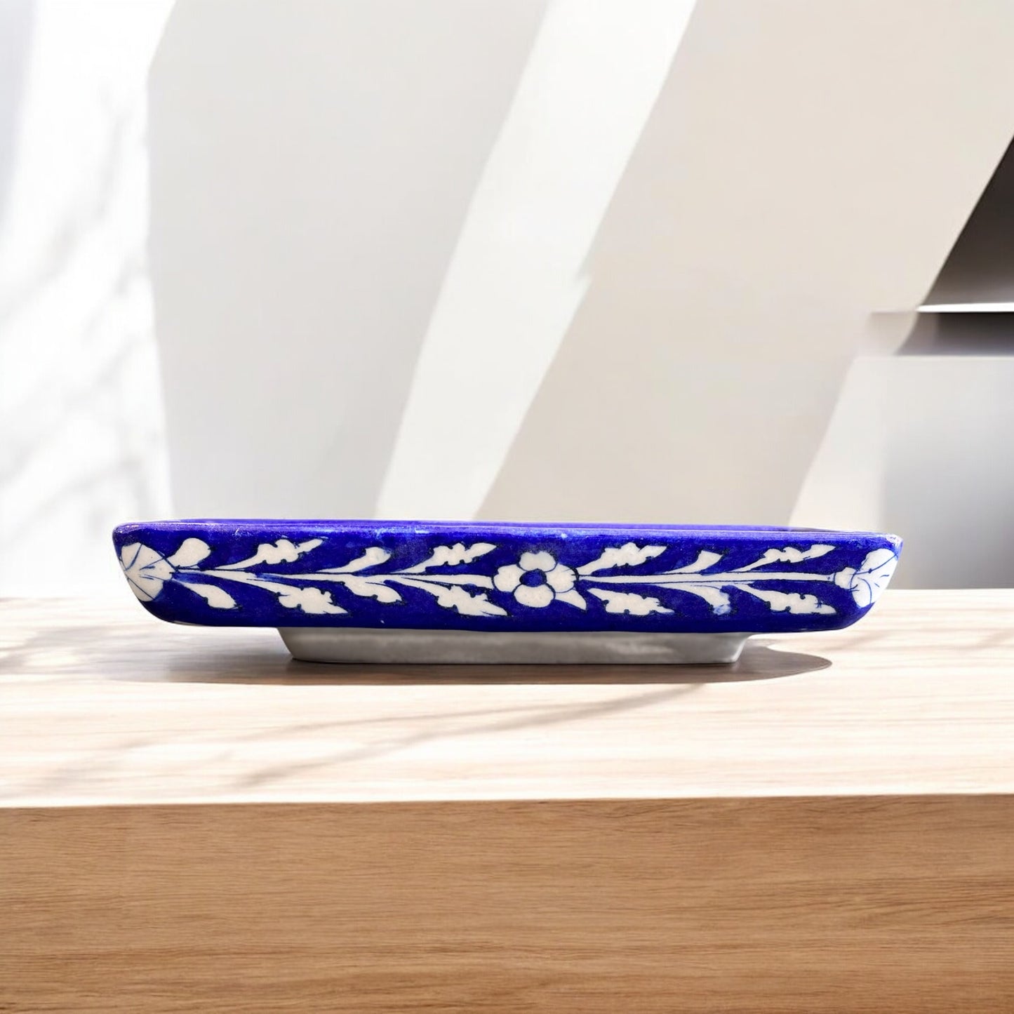 Blue Pottery Serving Tray