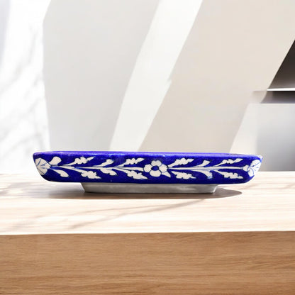 Blue Pottery Serving Tray