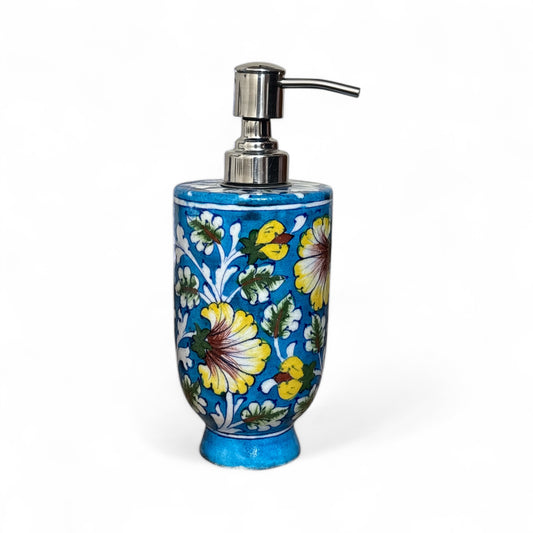 Blue Pottery Dispenser